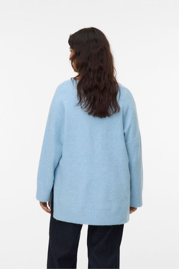 Vero Moda Curve Jersey cuello pico Curve Azul