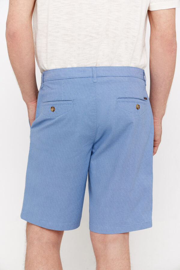 Cortefiel Bermudas chinos estampadas Azul