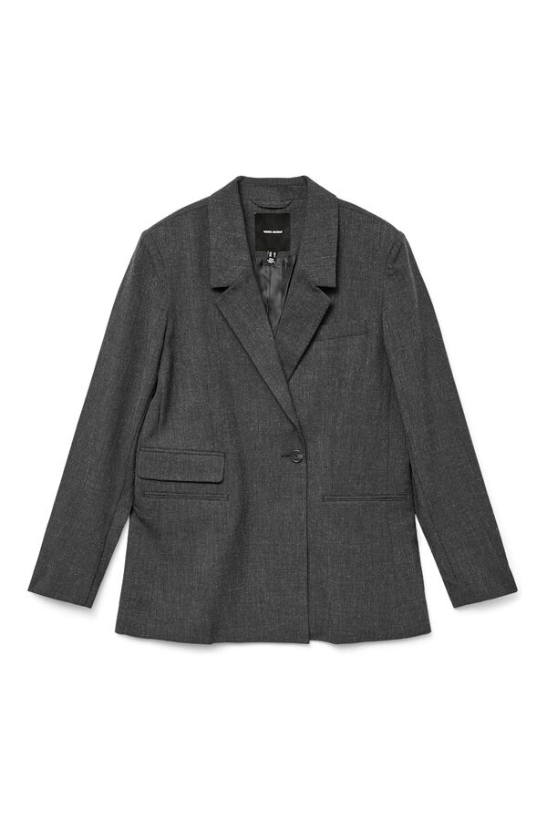 Vero Moda Americana regular efecto jaspeado Gris oscuro