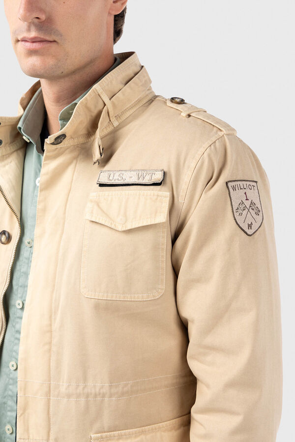 Williot Cazadora Sahariana Con Parches Beige