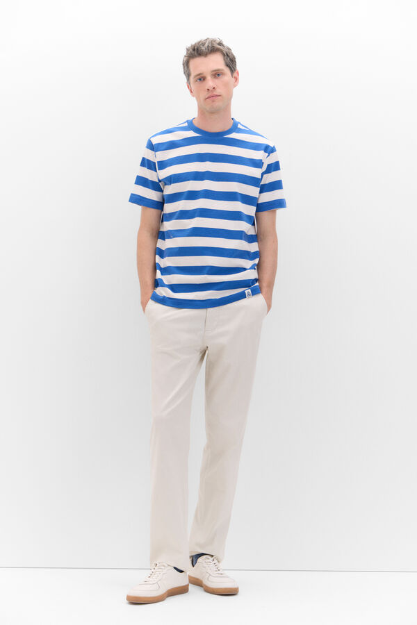 Cortefiel T-shirt &agrave;s riscas Azul
