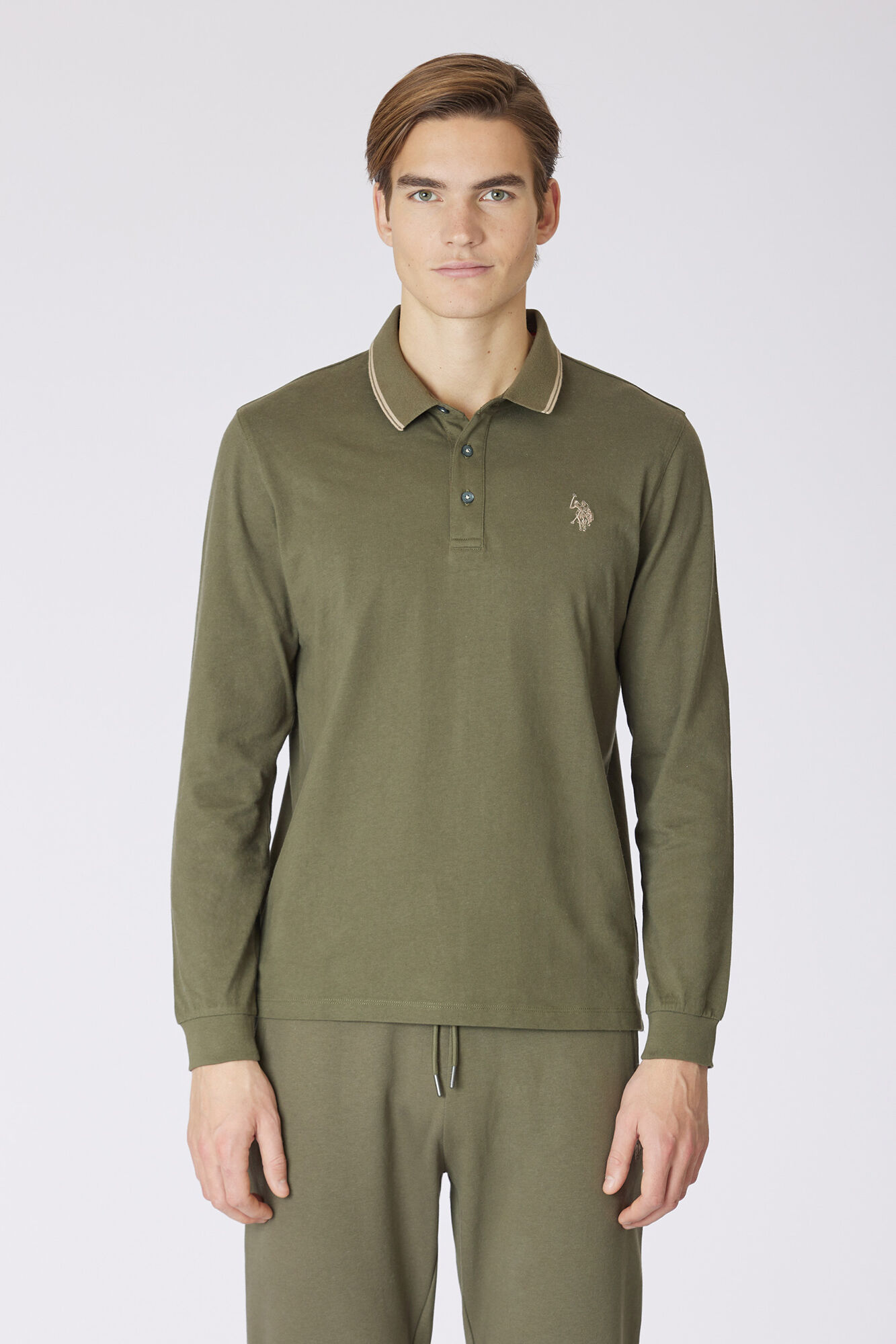 Us Polo Polo manga larga Logo