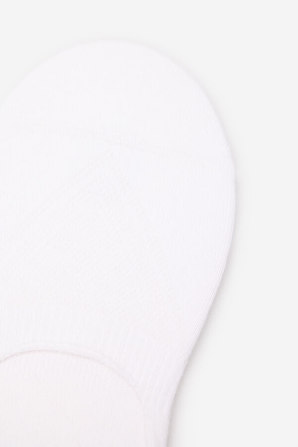 Cortefiel Calcetin invisible coolmax Blanco