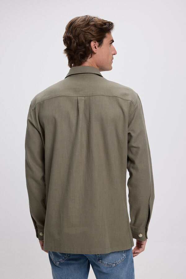 Jack & Jones Sobrecamisa confort fit Kaki