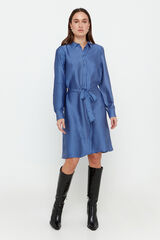 Vero Moda Vestido curto camiseiro Azul