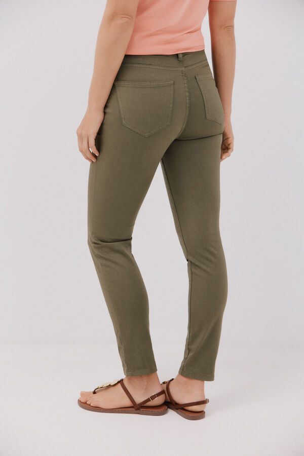 Cortefiel Jeans Sensacional Slim Color Verde