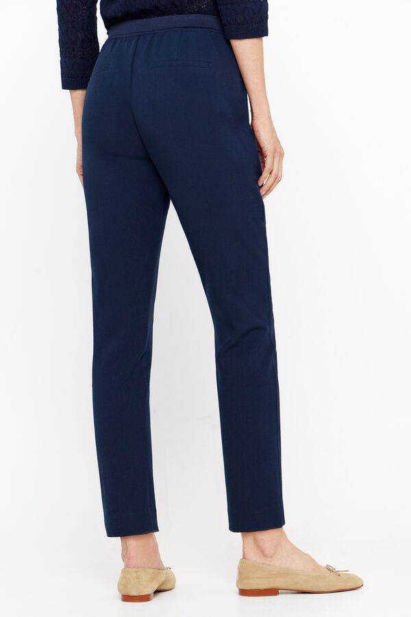 Cortefiel Pantal&oacute;n skinny cremalleras Azul marino