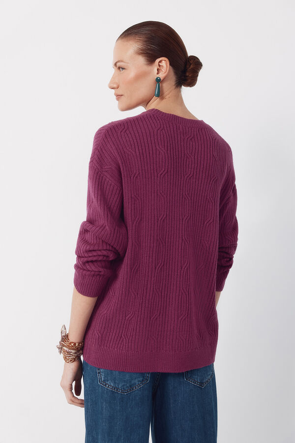 Cortefiel Camisola de toque suave Roxo