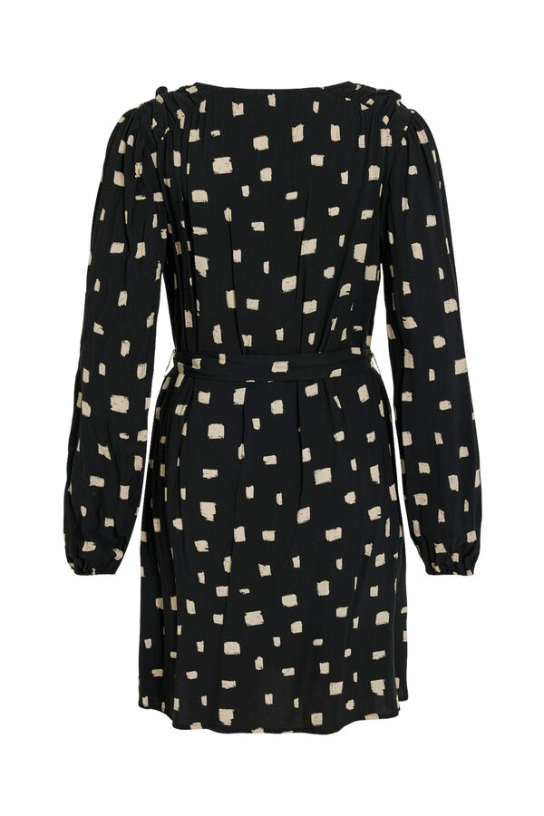 Vila Vestido corto estampado Negro
