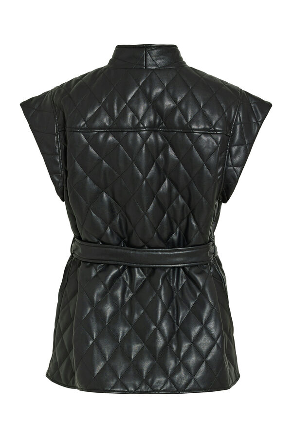 Vila Chaleco acolchado guateado Negro