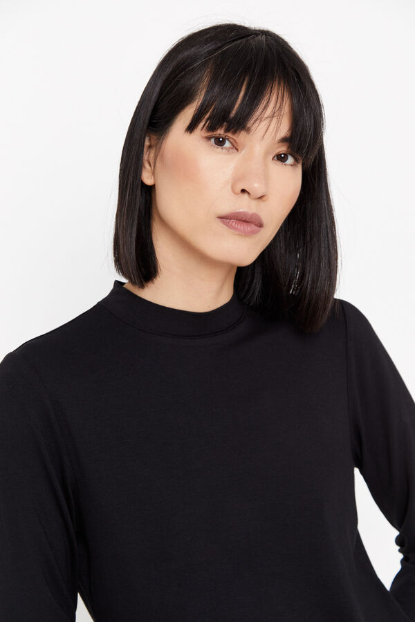 Cortefiel T-shirt fluida perkins Preto