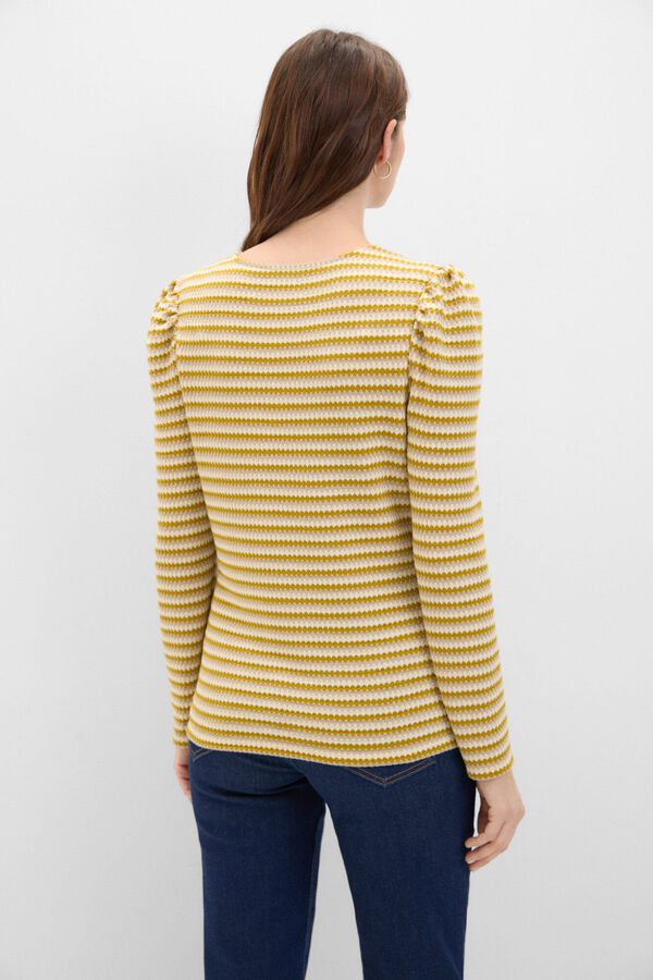 Cortefiel Top estruturado riscas Multicolorido