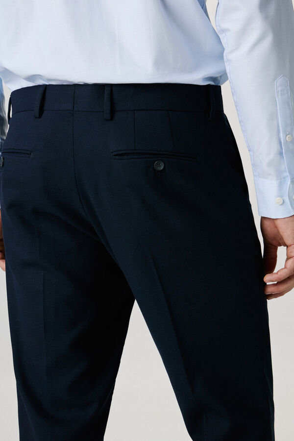 Selected Pantal&oacute;n de traje Slim Fit Azul marino