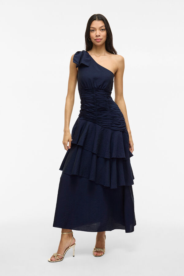 Vila Vestido de festa midi Azul