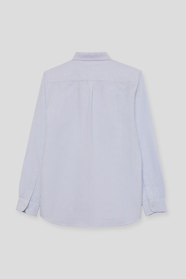 Street Monkey Camisa oxford rayas Azul