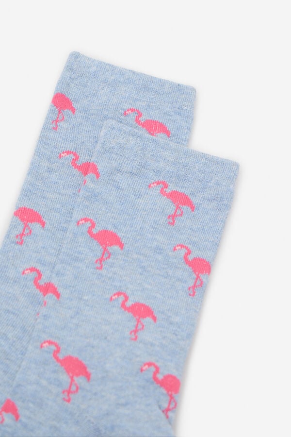 Cortefiel Meia longa de flamenco Azul