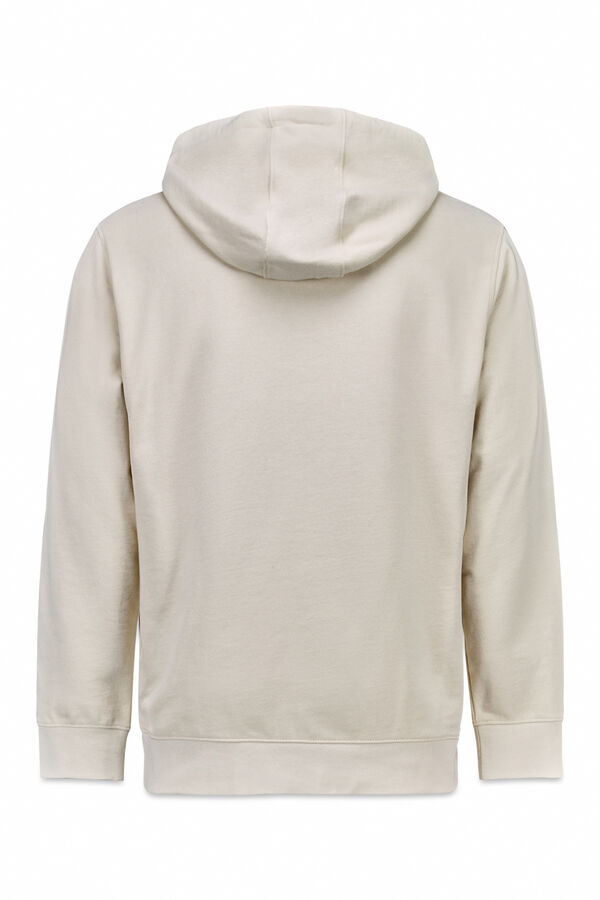 OOTO Sudadera logo con capucha Marfil