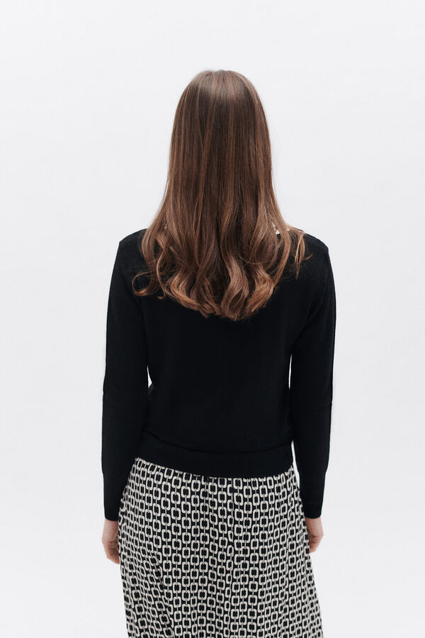 Caroll Camisola detalhe gola Preto