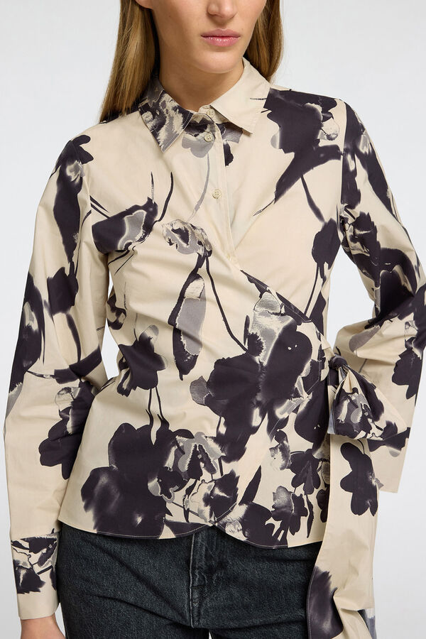 Selected Femme Camisa Wrap Cinzento