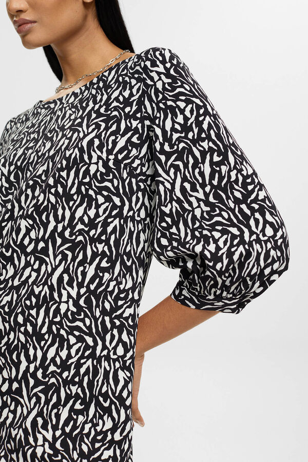 Esprit Vestido corto corte recto estampado allover Impressão