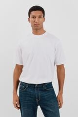 Cortefiel T-shirt b&aacute;sica Branco