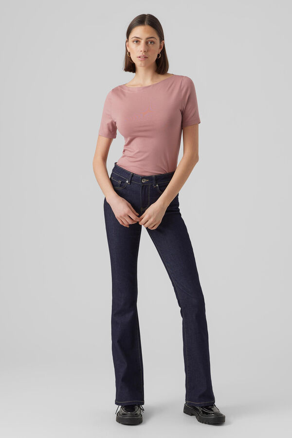 Vero Moda Camiseta b&aacute;sica Lila