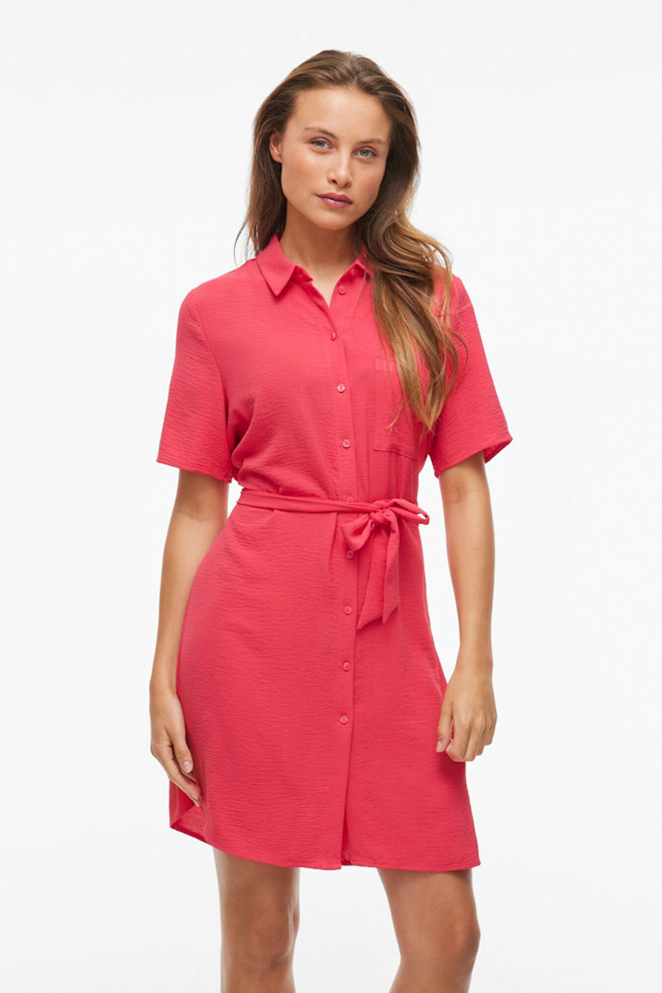 Vila Vestido camisero corto