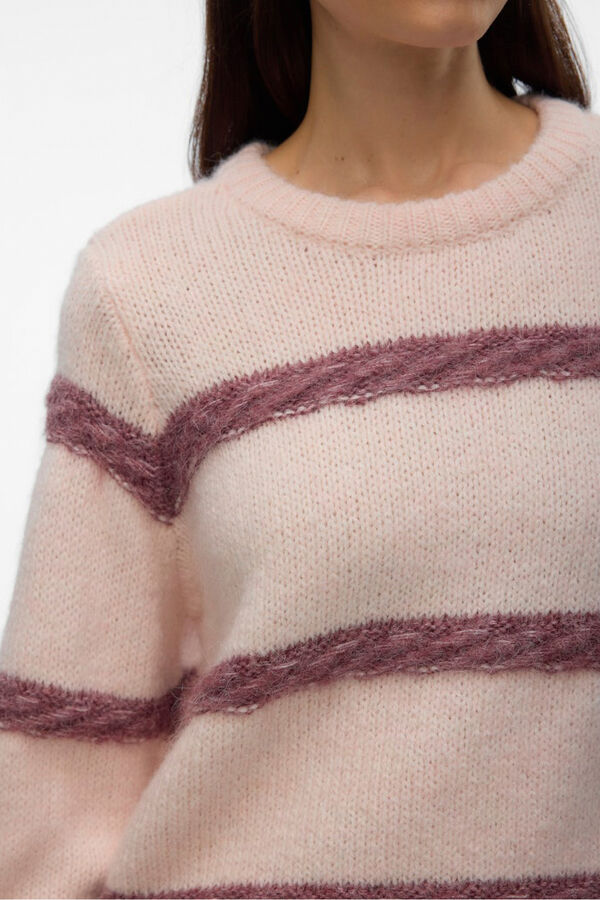 Vero Moda Jersey de punto rayas Rosa