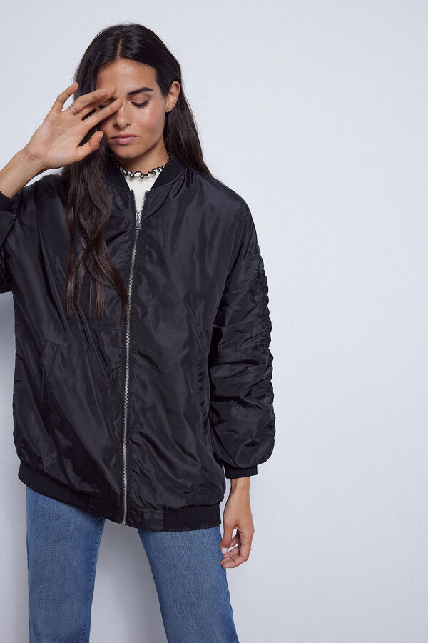 Slowlove Bomber oversize Negro