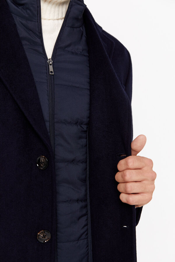 Cortefiel Casaco forro remov&iacute;vel Azul