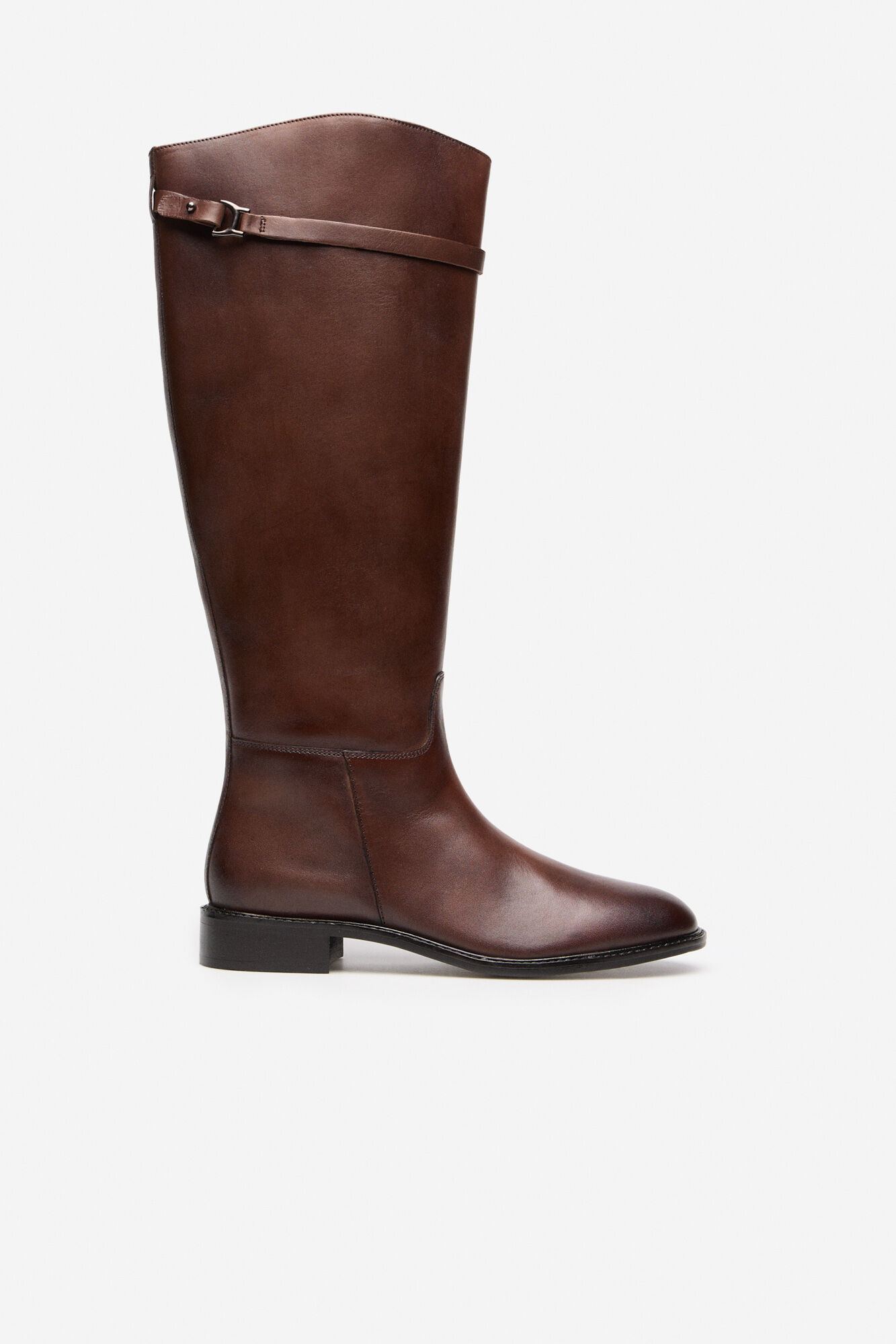 Cortefiel Bota de montaria de pele