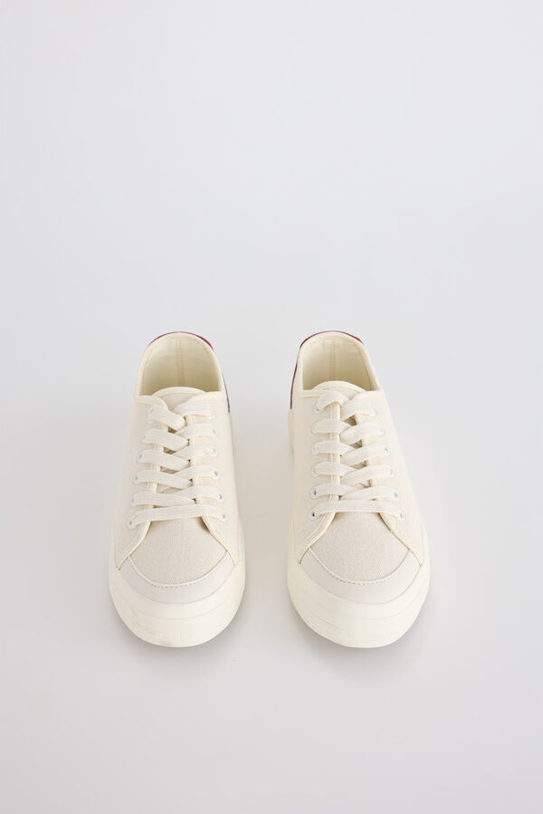 Slowlove T&ecirc;nis desportiva estilo casual Ecru