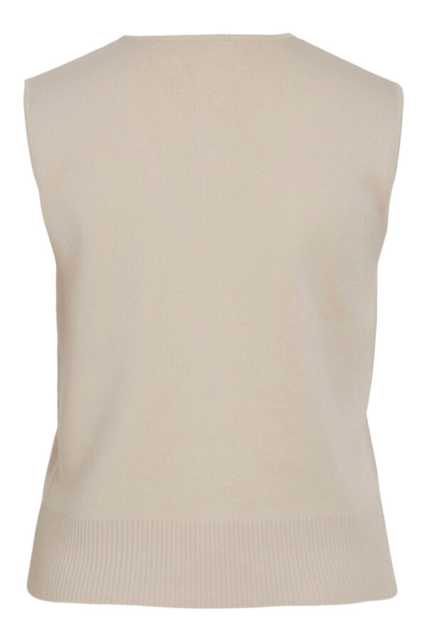 Vila Chaleco de punto abotonado Gris