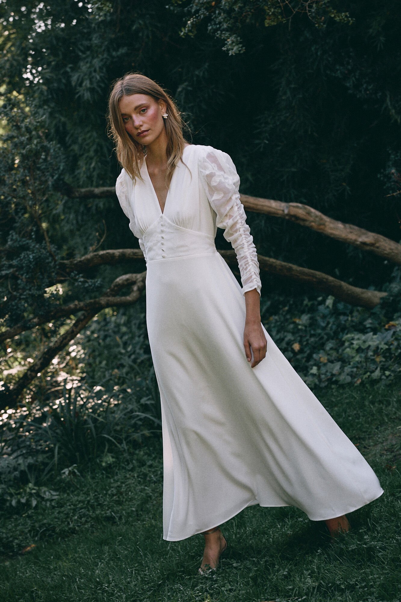 Pol&iacute;n Et Moi Vestido de novia Silvina