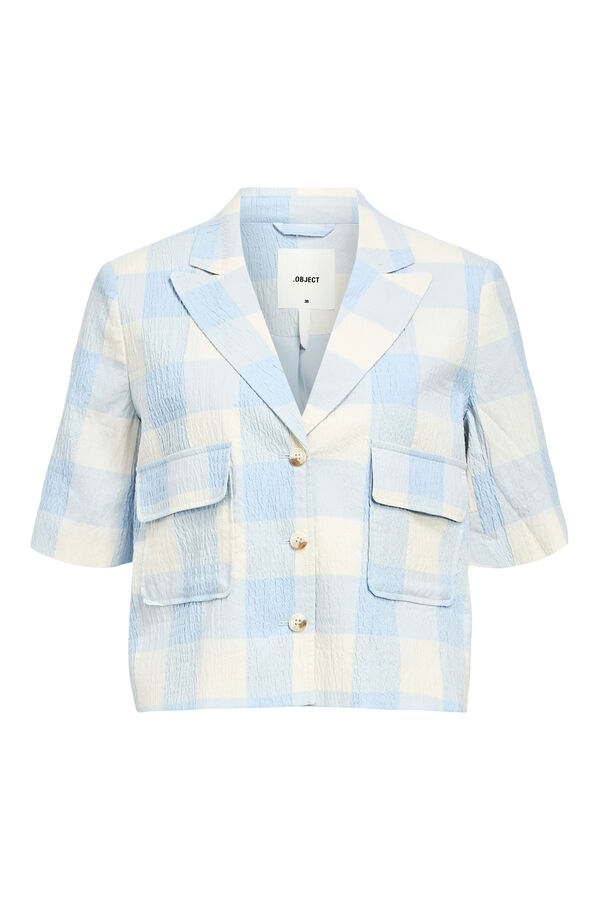 Object Blazer fluido de manga curta Azul