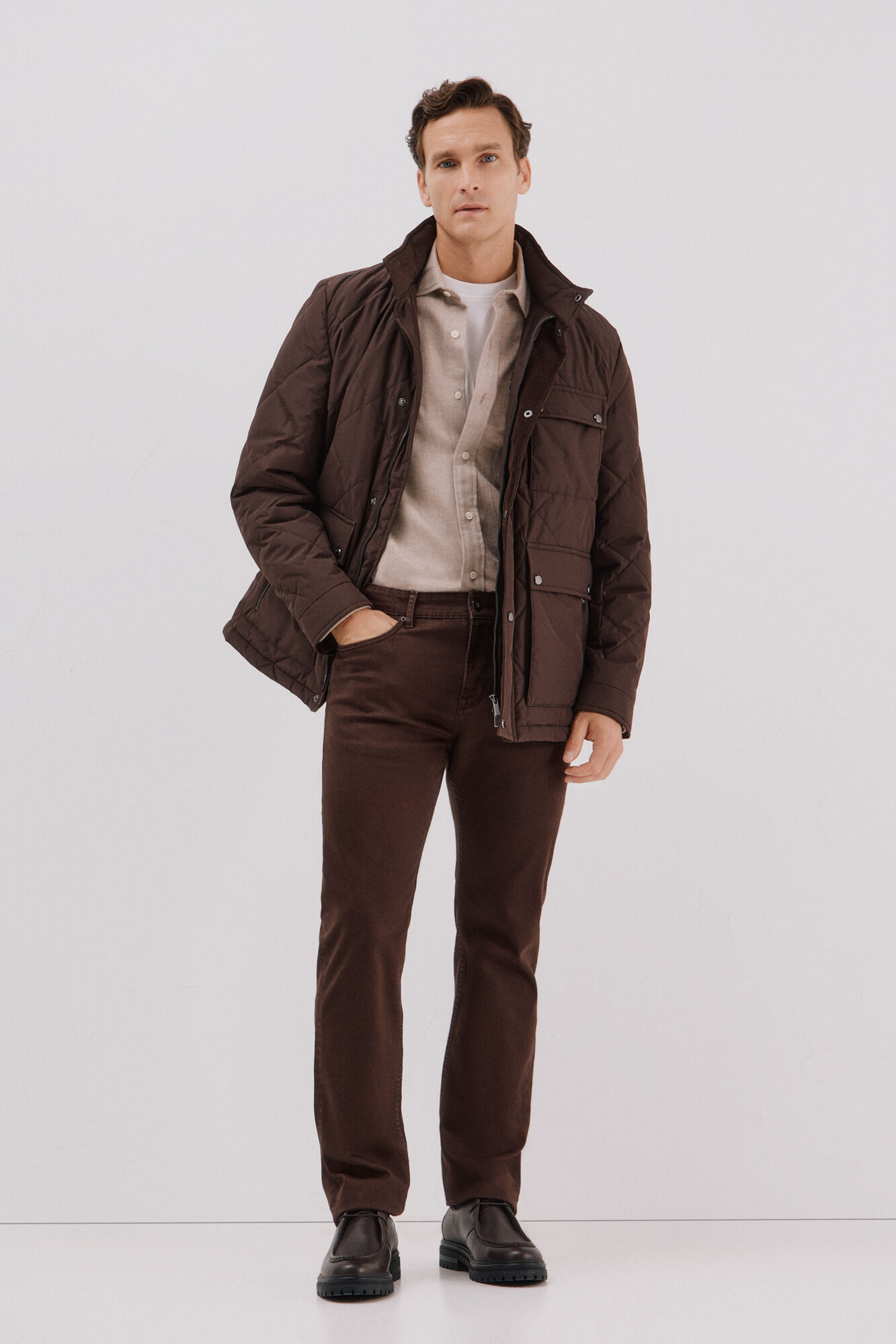 Cortefiel Chaqueta acolchada rombo