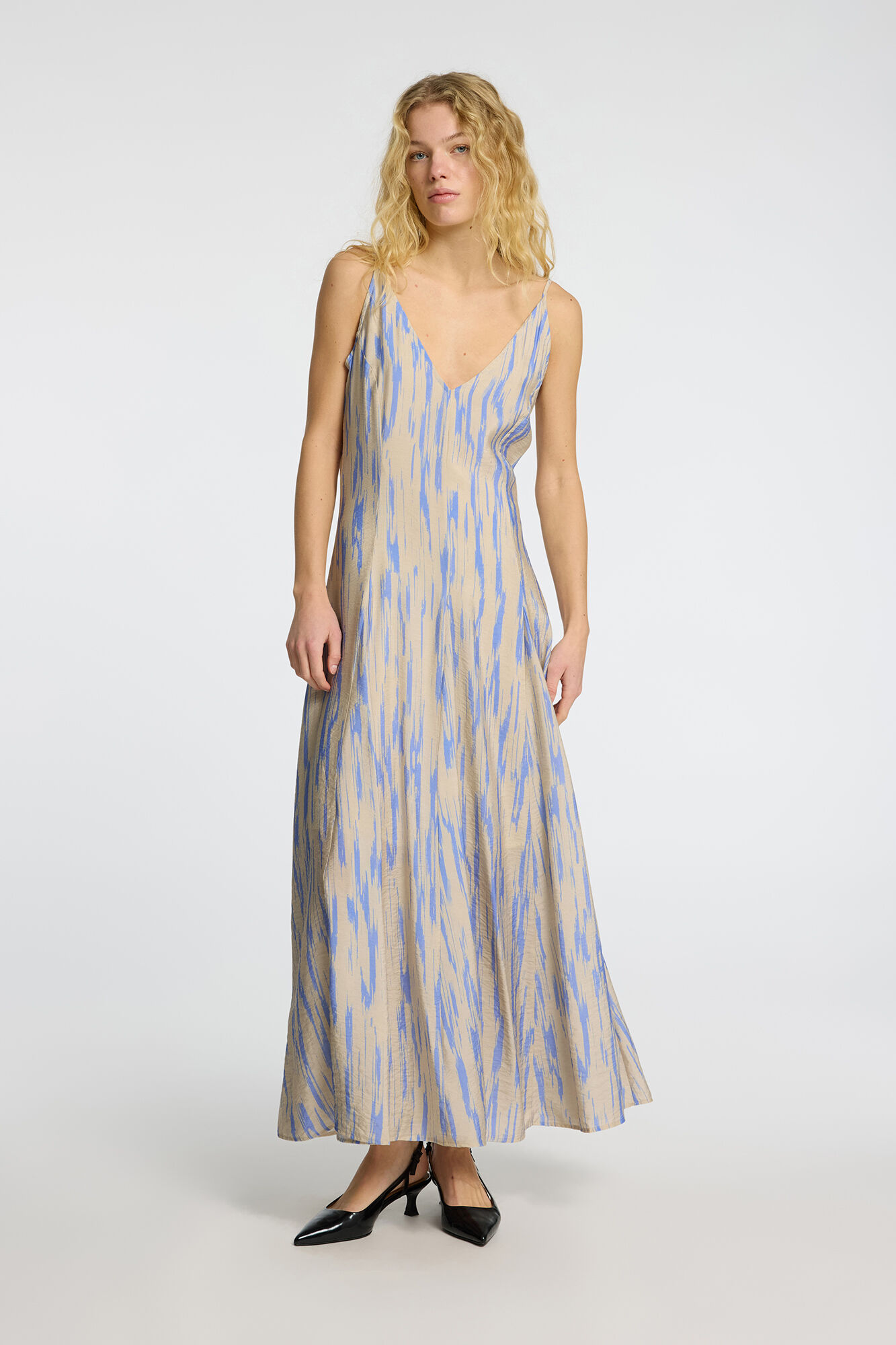 Selected Femme Vestido largo estampado de tirantes