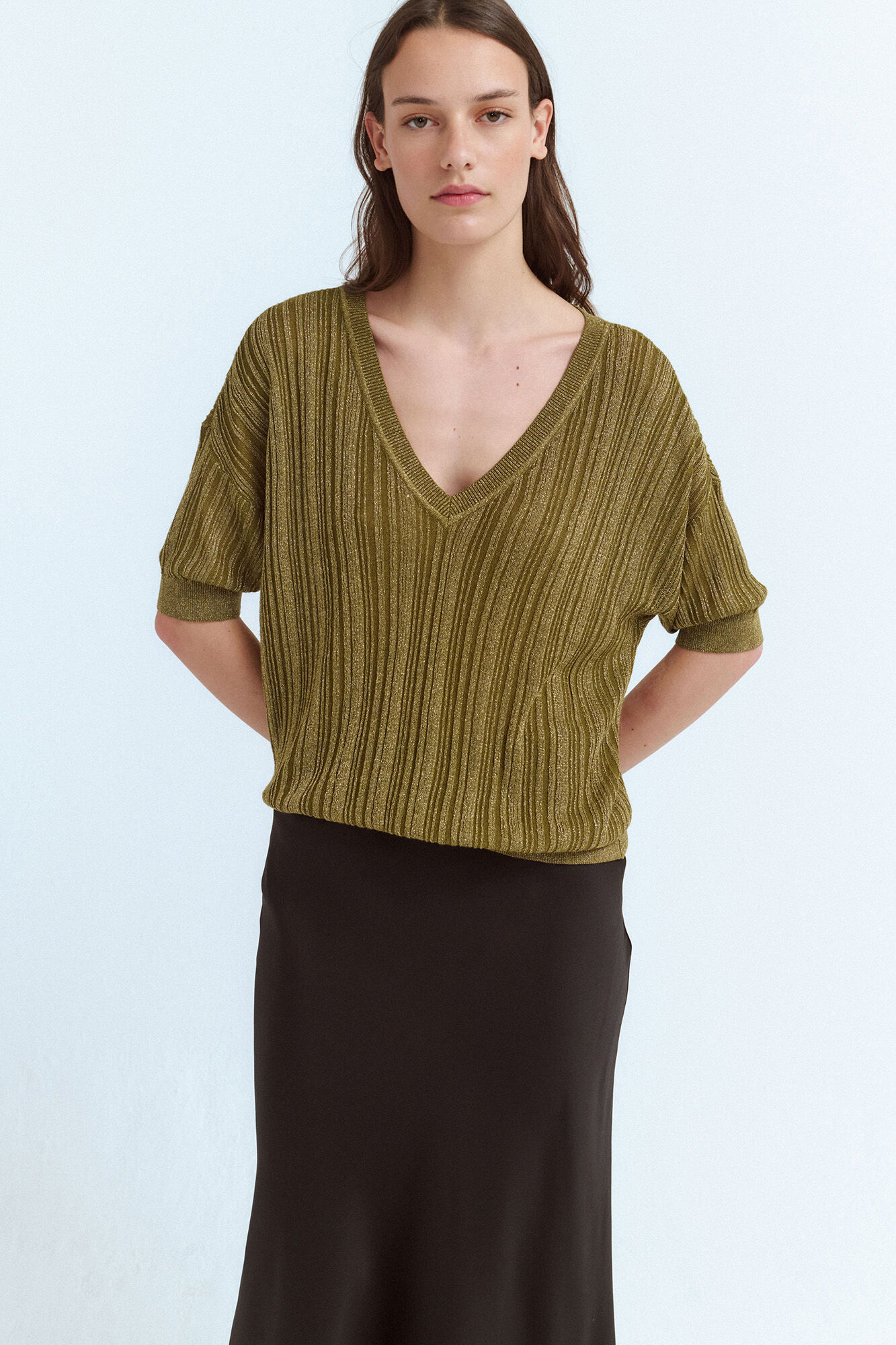 Vila Top de punto canal&eacute; con l&uacute;rex