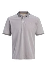 Jack & Jones Polo b&aacute;sico manga curta Cinzento