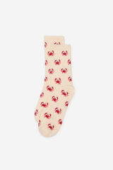 Cortefiel Meia longa caranguejo Vermelho