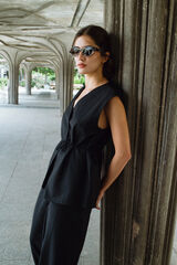 Object Chaleco cruzado Negro