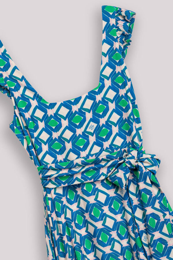 Dolores Promesas Vestido Midi Azul Eda Azul