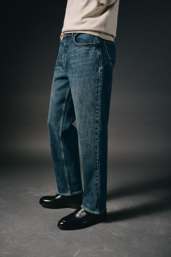 OOTO Pantal&oacute;n vaquero straight fit Azul