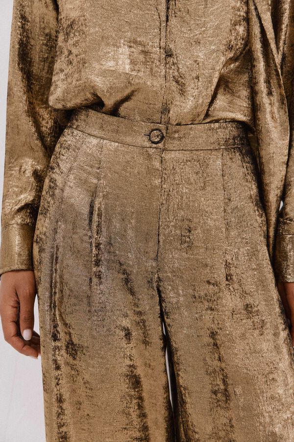 Cortefiel Cal&ccedil;a palazzo dourada Dourado