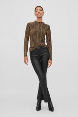 Vila Top de manga larga con l&uacute;rex Camel