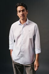 OOTO Camisa cuadros popel&iacute;n Azul