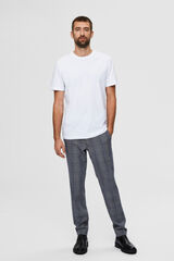 Cortefiel Camiseta de manga corta 100% algodón orgánico Blanco