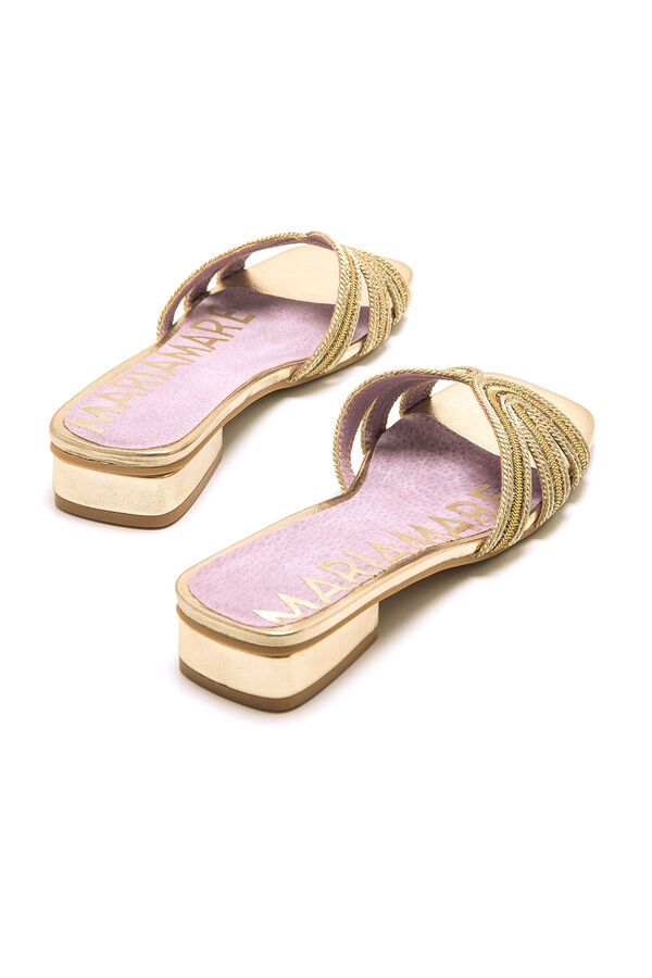 Maria Mare Sandalia plana Dorado