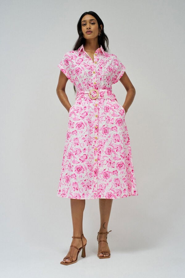 Salsa Jeans Vestido estampado flores Rosa