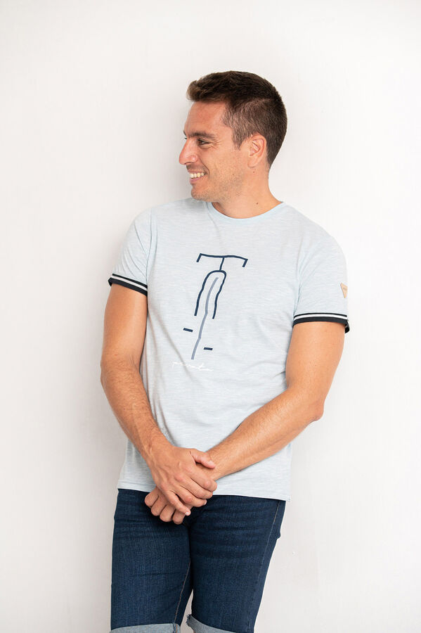Privata Camiseta "bike" de manga curta Azul